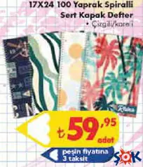 RHİNO 17X24 100 YAPRAK SPİRALLİ SERT KAPAK DEFTER ÇİZGİLİ/KARELİ indirimli fiyat RHİNO 17X24 100 YAPRAK SPİRALLİ SERT KAPAK DEFTER ÇİZGİLİ/KARELİ fiyat ve kampanya bilgisi